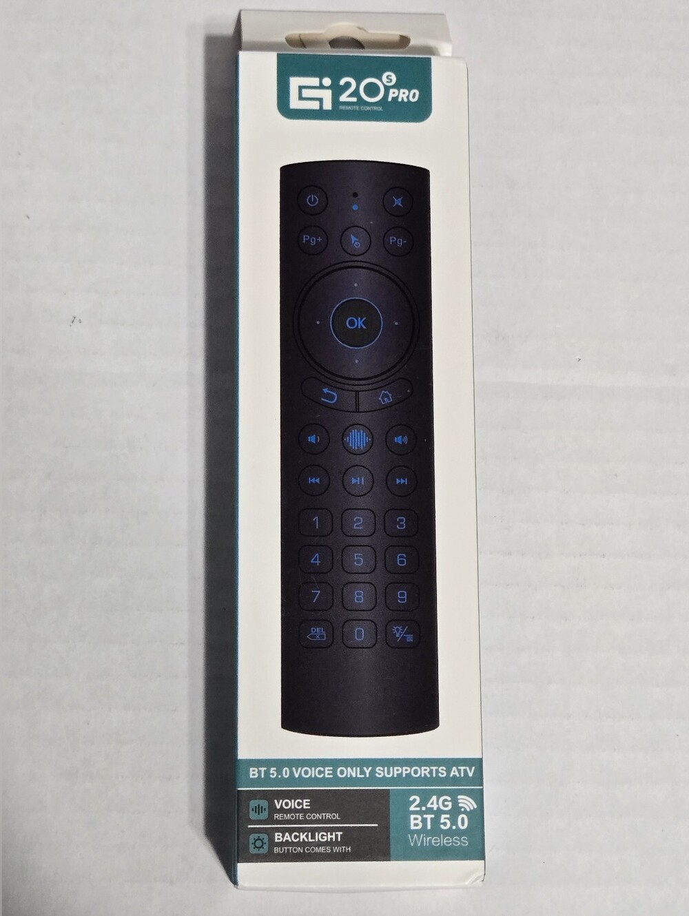 G20S Pro BT5.0 Voice Remote Control Wireless Air Mouse Backlit for Android TV